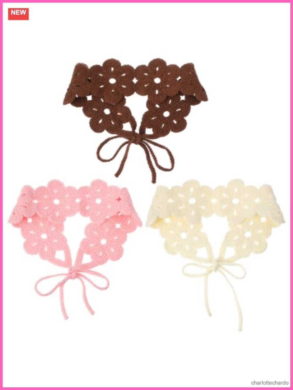 Crochet Headband Set Boho Knit Headbands for Women 3Pc
